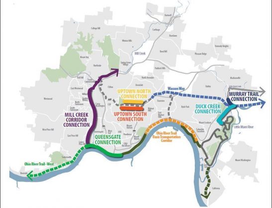 The Cincinnati Connects plan would create a 42-mile urban loop trail around the city.