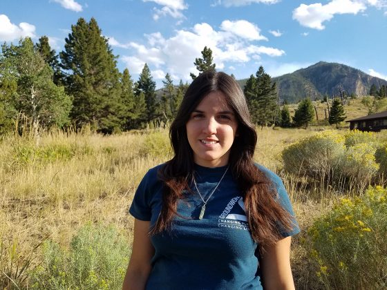 Groundwork Elizabeth Youth Leader Lucy Crespo in Yellowstone National Park