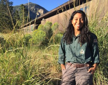 Groundwork Dallas Green Team Member Hillary Reyes in Yellowstone National Park