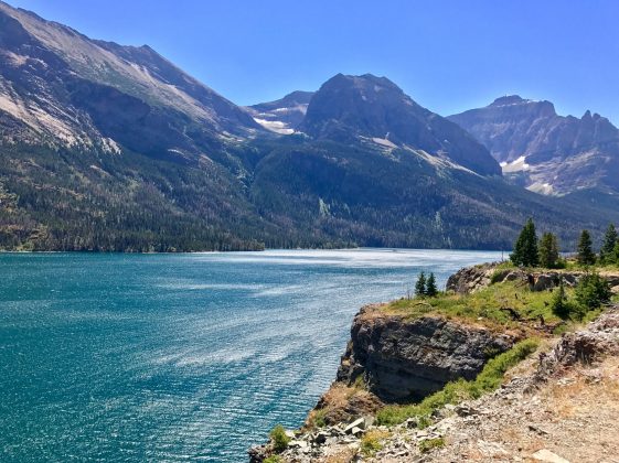 View of Upper St. Mary Lake, Glacier National Park