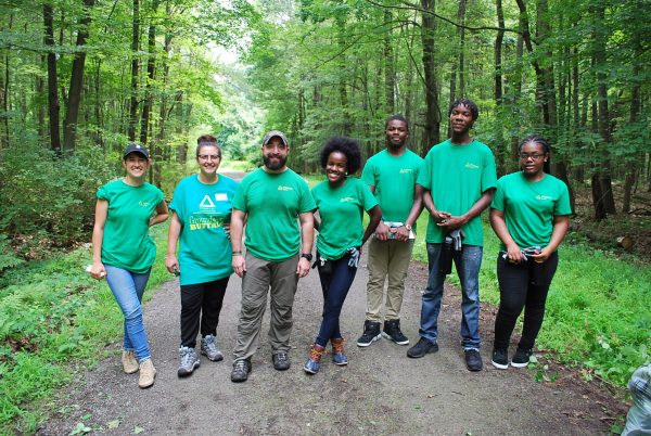 Groundwork Buffalo Green Team and staff in the Iroquois National Wildlife Refuge