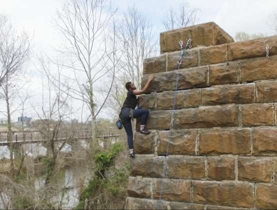 Climbing Manchester Wall