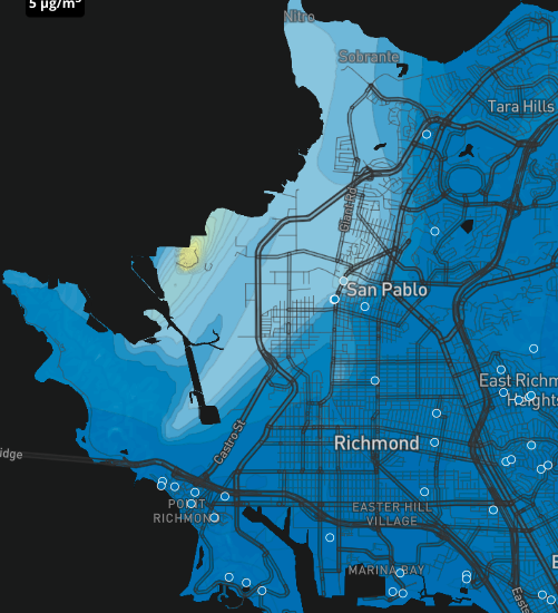 Richmond-air-pollution-map