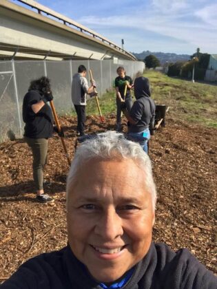 Sarah at work with youth leaders in Richmond, CA. 